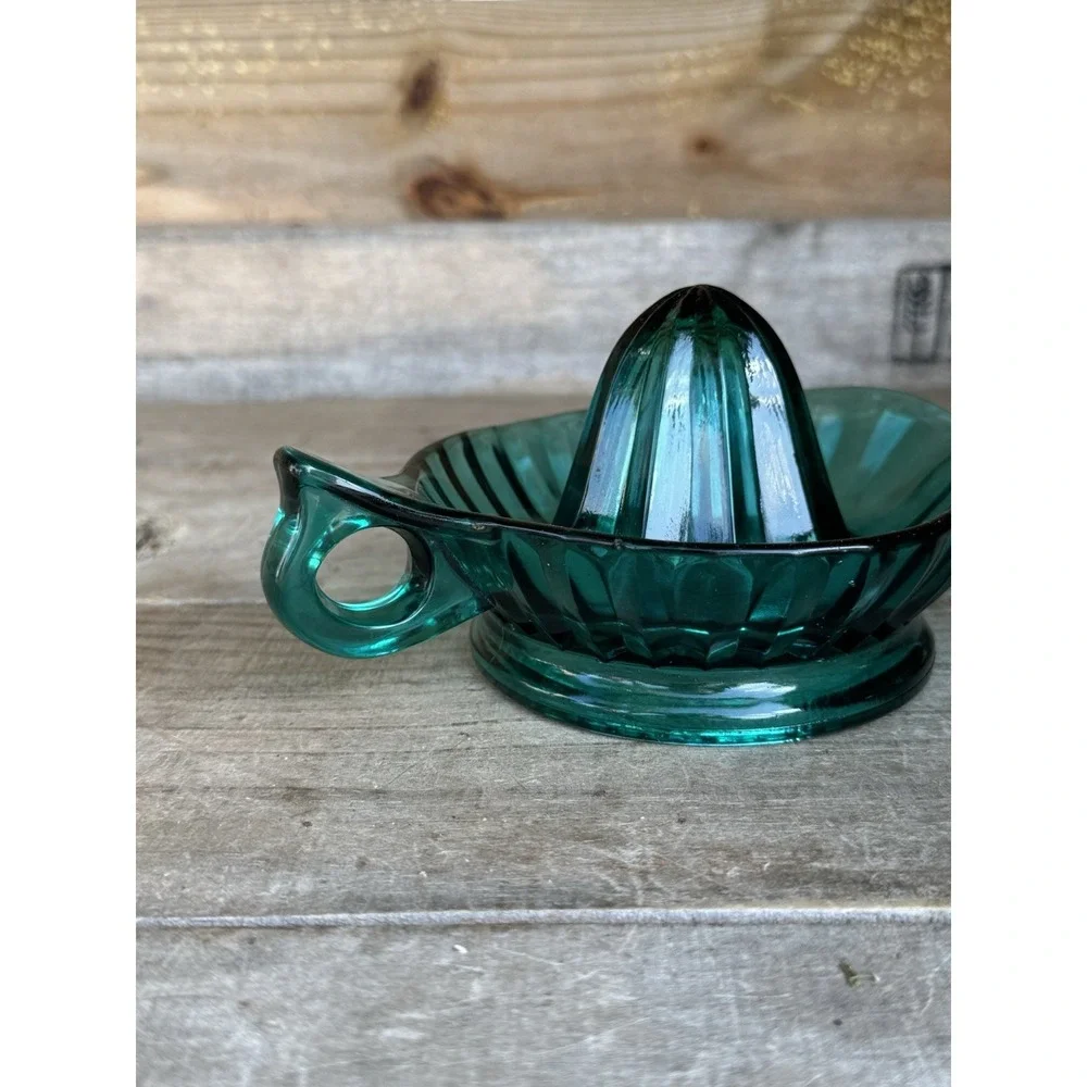 Vintage Jeanette Glass - Ultramarine Pattern Juicer, Depression Glass Juicer